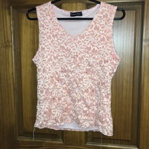 Sparkly pink tank top/shirt